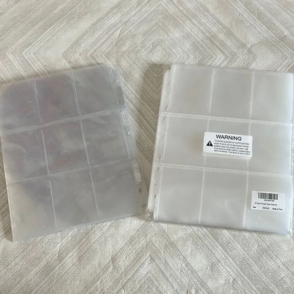 (45+6) Clear Trading Card Sleeves - 9 Per Page